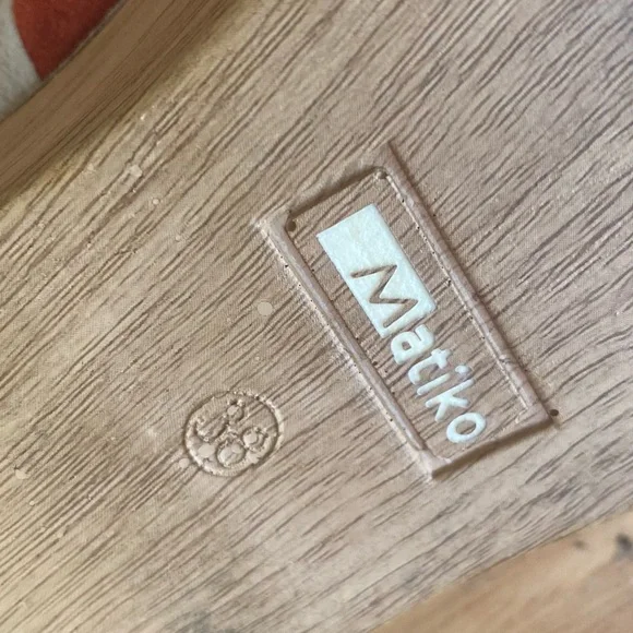 Anthropologie Matiko Womens Size 8 Wooden Mules Multicolor Slide Clog Sandals - Picture 13 of 13